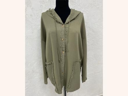 Пыльник трикотажный с капюшоном арт.7130