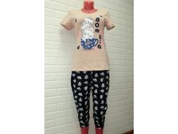 Домашний костюм  футболка +бриджи 728б