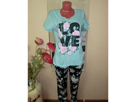 Домашний костюм футболка + брюки 1242