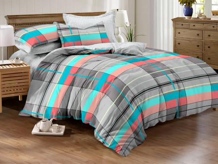 ПР-264 КПБ Райтекс Поплин 2,0 спальный (100%хлопок) 175*215 НА МОЛНИИ