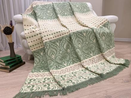 Плед cotton Rajtex 200*220 Оливка 10882a