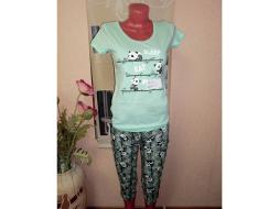 Домашний костюм футболка + бриджи Бамбук П-015