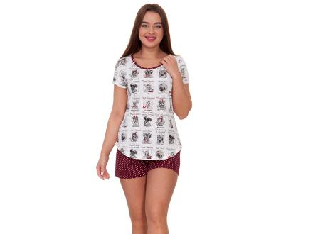 Домашний костюм футболка + шорты 344