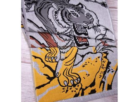 Полотенце Лен Тигры 25*50 Китай (12шт)