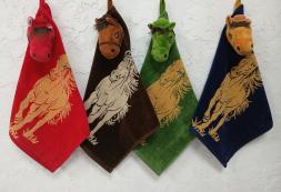 Салфетка Лошадь 36*36 с игрушкой ZXF737