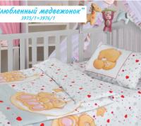Облачко КПБ ясли Бязь в асс хлопок 100%