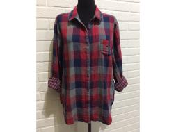 Рубашка женская муслиновая в клетку