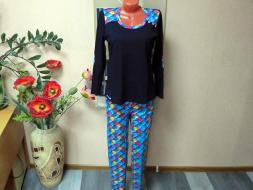 Домашний костюм футболка с длинным рукавом + брюки УЮТ