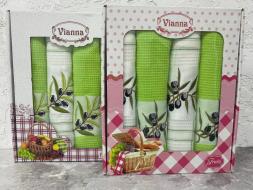 Набор Vianna Оливки (45*65)*4 вафля 100% хлопок