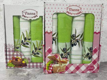 Набор Vianna Оливки (45*65)*4 вафля 100% хлопок