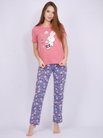 Домашний костюм  футболка +брюки Милкшейк