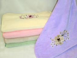 Полотенце микрофибра Фиалка 34*76 (12шт)