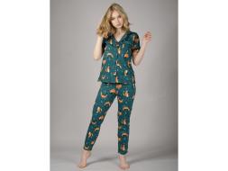 Домашний костюм футболка + брюки Модерн лисы