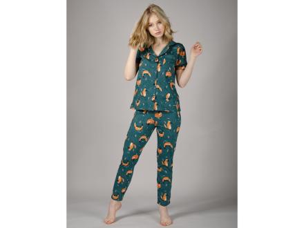 Домашний костюм футболка + брюки Модерн лисы