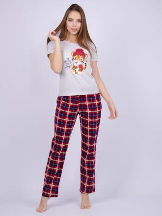 Домашний костюм  футболка +брюки Тигренок