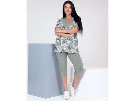 Домашний костюм футболка + бриджи 110Б