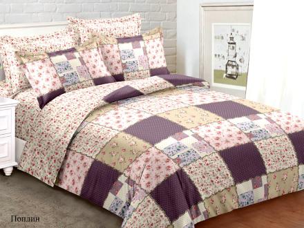 ПР-346 КПБ Райтекс Поплин 2,0 спальный (100%хлопок) 175*215 НА МОЛНИИ