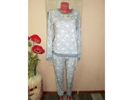 Домашний костюм футболка с длинным рукавом + брюки 1140