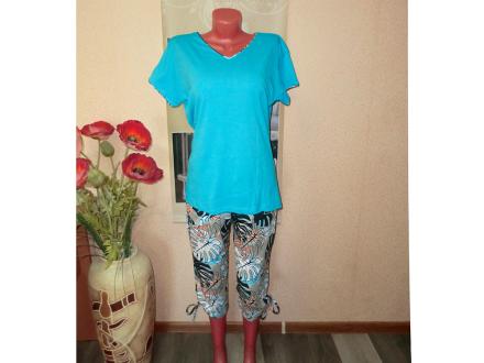 Домашний костюм футболка+бриджи КД627