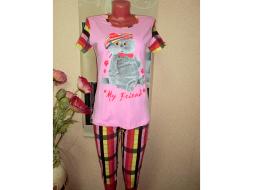 Домашний костюм футболка + бриджи 466