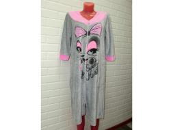 Халат велюровый на молнии ХВ 17