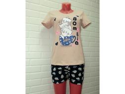 Домашний костюм  футболка +шорты 728ш