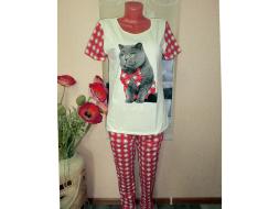 Домашний костюм футболка + брюки 403Б