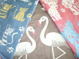 Полотенце Лен(Собака/Кот/Фламинго) 70*140