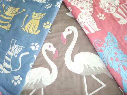 Полотенце Лен(Собака/Кот/Фламинго) 70*140