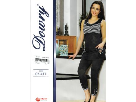 Домашний костюм футболка + бриджи 07-417