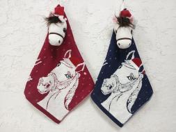 Салфетка Лошадь 36*36 с игрушкой ZXF778