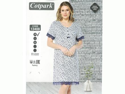 Ночная сорочка с рукавом 13408