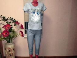 Домашний костюм футболка + бриджи ТК - 37Б