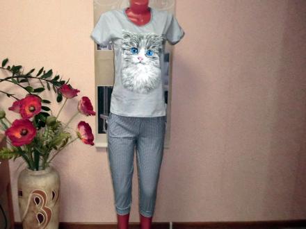 Домашний костюм футболка + бриджи ТК - 37Б