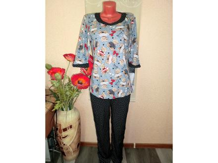 Домашний костюм футболка с рукавом3/4 + брюки 490