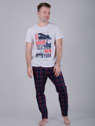 Домашний костюм мужской футболка + брюки Бруклин