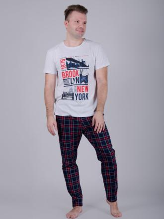 Домашний костюм мужской футболка + брюки Бруклин