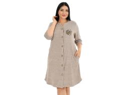 Халат махровый на пуговицах 314