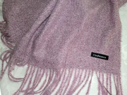 Шарф кашемировый однотонный(букле)