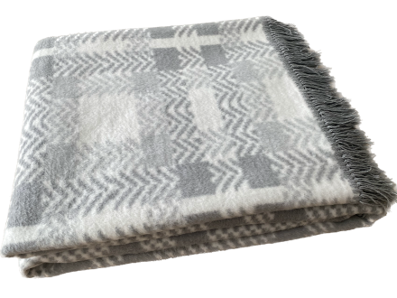 Плед cotton Rajtex 150*200 Зиг-заг деним 21134a