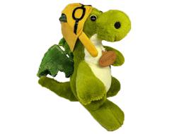 Игрушка мягкая Динозавр в шапке.