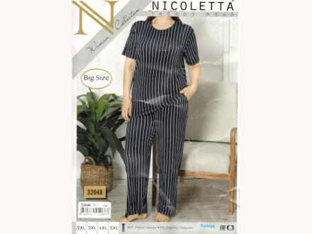 Домашний костюм футболка + брюки 32048