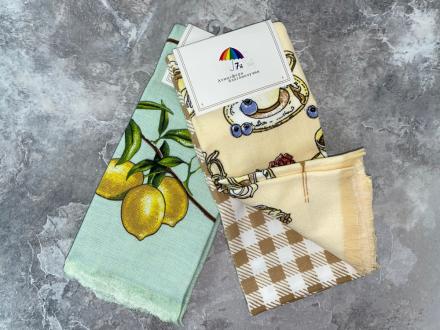 Кухня полотенце из 2-х лен махра 40*60 арт.8511618