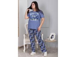 Домашний костюм  футболка +брюки 2038 кф