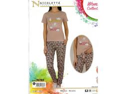 Домашний костюм футболка + брюки 96183