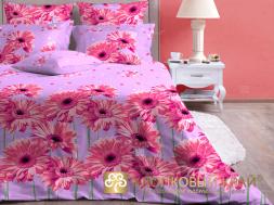 КПБ (Дуэт; 2 нав. 70*70; поплин) 5408/3 Герберы сирень