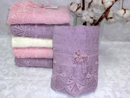 Полотенце Вышивка Лютик 70*140 Китай (6шт) 883C-90