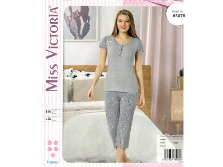 Домашний костюм футболка + бриджи 63078