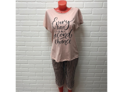 Домашний костюм футболка + бриджи 1754КБ