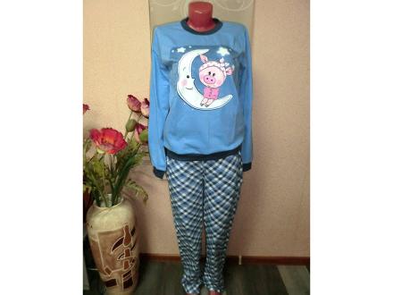 Домашний костюм футболка с длинным рукавом + брюки 528